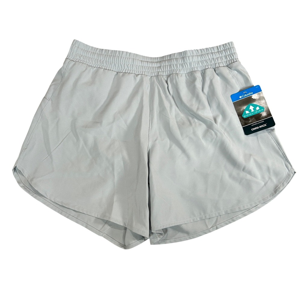 Columbia‎ Omni-Wick Active Fit Shorts Womens Small Light Blue 5 Inch Inseam New